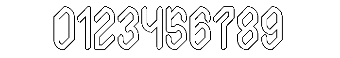 The Journalist-Hollow Font OTHER CHARS