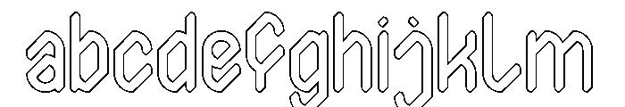 The Journalist-Hollow FONT