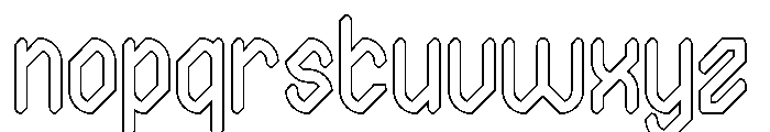 The Journalist-Hollow Font LOWERCASE