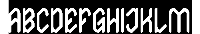 The Journalist-Inverse Font UPPERCASE