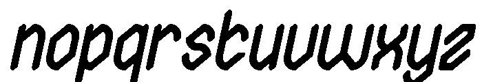 The Journalist Italic Font LOWERCASE
