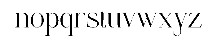 The Larove Font LOWERCASE