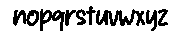 The Last Party Font LOWERCASE