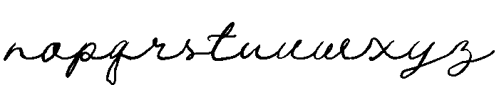 The Louise Script Regular Font LOWERCASE