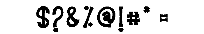 The Lucky Chunks Font OTHER CHARS
