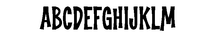 The Lucky Chunks Font UPPERCASE