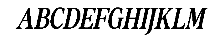 The Lumina Awesome Bold Italic Font UPPERCASE