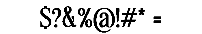 The Lumina Awesome Bold Font OTHER CHARS