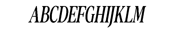 The Lumina Awesome Cond Ita Font UPPERCASE
