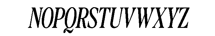 The Lumina Awesome Cond Ita Font UPPERCASE