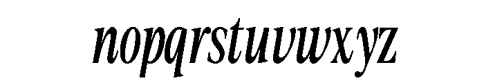 The Lumina Awesome Cond Ita Font LOWERCASE