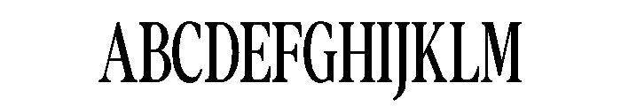 The Lumina Awesome Condensed Font UPPERCASE