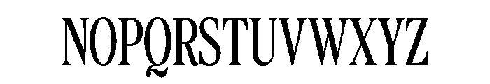 The Lumina Awesome Condensed Font UPPERCASE