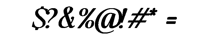 The Lumina Awesome Exp Ita Font OTHER CHARS