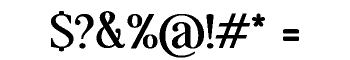 The Lumina Awesome Expanded Font OTHER CHARS