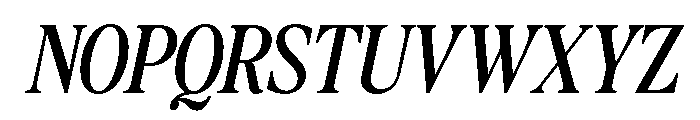 The Lumina Awesome Italic Font UPPERCASE