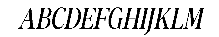 The Lumina Awesome Light Italic Font UPPERCASE