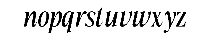 The Lumina Awesome Light Italic Font LOWERCASE