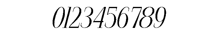 The Lune Lasthing Italic Reg Font OTHER CHARS