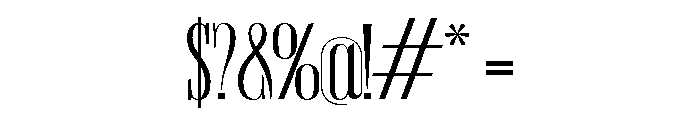 The Lune Lasthing Regular Font OTHER CHARS