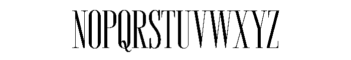 The Lune Lasthing Regular Font UPPERCASE