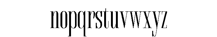 The Lune Lasthing Regular Font LOWERCASE