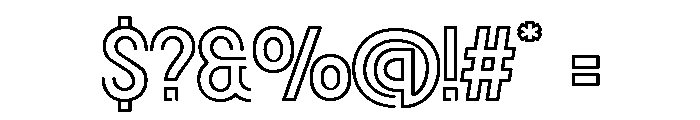 The Mariland Quite Stencil  Reg Font OTHER CHARS