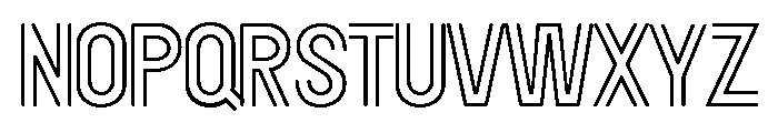 The Mariland Quite Stencil  Reg Font UPPERCASE