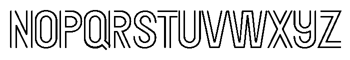 The Mariland Quite Stencil  Reg Font LOWERCASE