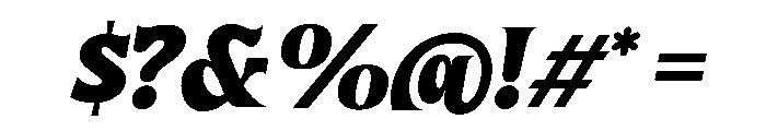 The Martan Clubs Slanted Font OTHER CHARS
