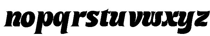 The Martan Clubs Slanted Font LOWERCASE