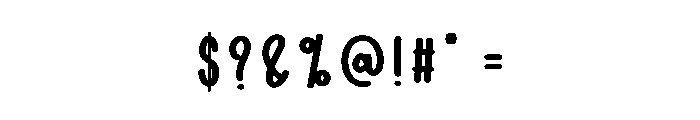 The Marthas Font OTHER CHARS
