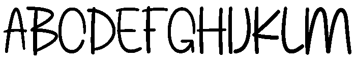 The Melody Font UPPERCASE