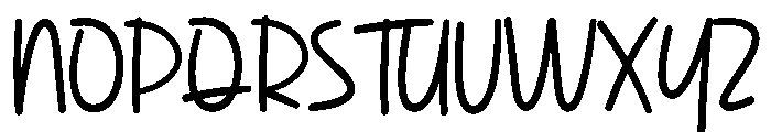 The Melody Font UPPERCASE