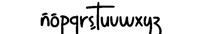 The Melody Font LOWERCASE