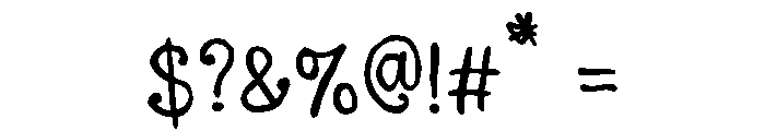 The Midnight Wild Font OTHER CHARS