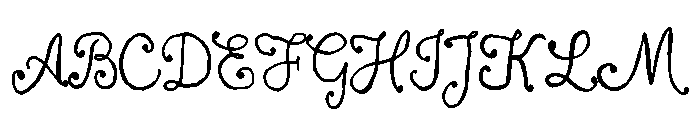 The Midnight Wild Font UPPERCASE