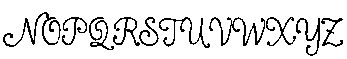 The Midnight Wild Font UPPERCASE