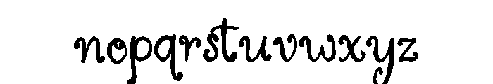 The Midnight Wild Font LOWERCASE