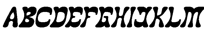 The Momentum Bold Italic Font UPPERCASE