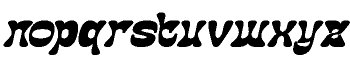 The Momentum Bold Italic Font LOWERCASE