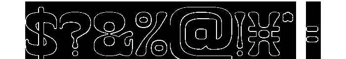 The Momentum-Hollow-Inverse Font OTHER CHARS