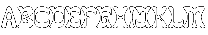 The Momentum-Hollow Font UPPERCASE