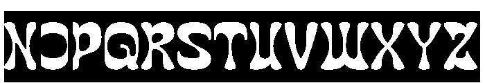 The Momentum-Inverse Font UPPERCASE