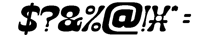The Momentum Italic Font OTHER CHARS
