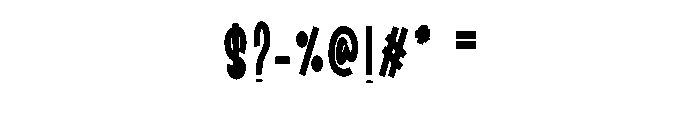 The Origami Font OTHER CHARS