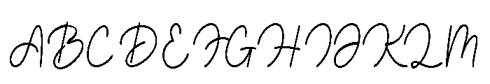 The Palmia Regular Font UPPERCASE