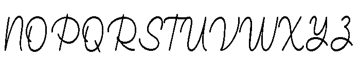 The Palmia Regular Font UPPERCASE