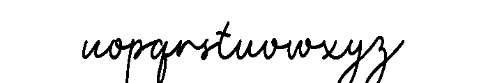 The Palmia Regular Font LOWERCASE