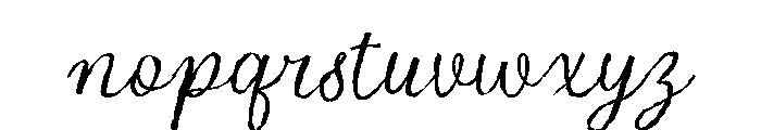 The Paris Garden Ink1 Regular Font LOWERCASE